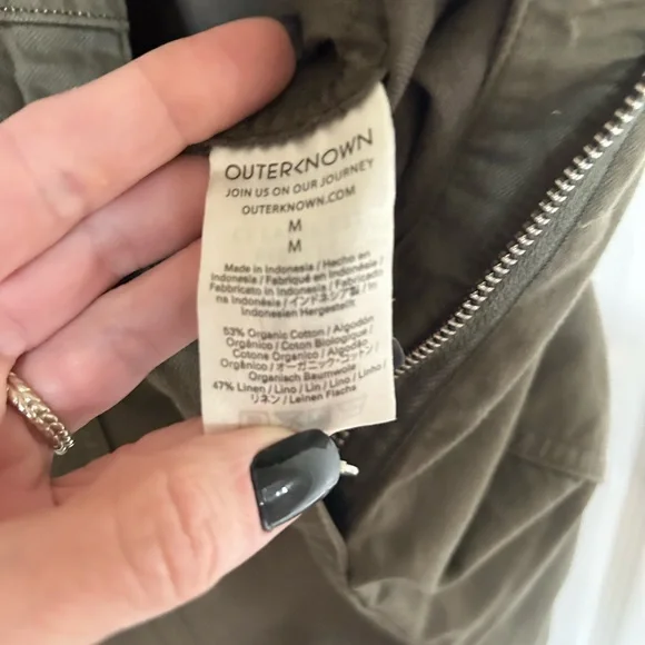 Outerknown Utility Jumper in Olive Green, NWT, size Medium - Picture 6 of 7
